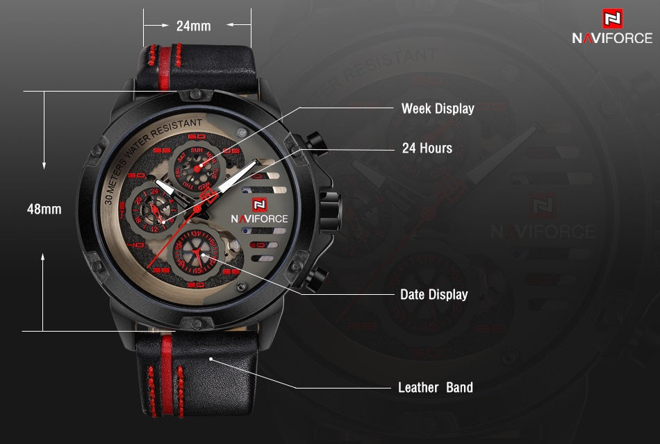 Gorgon Wrist Watch by NAVIFORCE