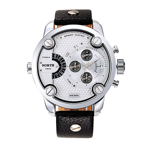 Rhodium Wrist Watch by North
